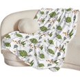 thumbnail image 2 of Turtle Blanket for Girls Women Gifts Turtles Florals Throw Blanket for Kids Adults Ultra Soft Cozy Fleece Blanket for Couch Sofa \u200bBed 40"x50", 2 of 6