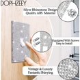 thumbnail image 3 of FrostHike 4 Pack Silver Shiny Rhinestones Wall Plates Bling Light Switch Cover Plate Crystal Decorative Diamond Outlet Covers Durable Switch Covers Decor for Home Ornaments, 3 of 5