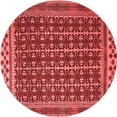 thumbnail image 1 of Ahgly Company Indoor Round Southwestern Red Country Area Rugs, 3' Round, 1 of 4