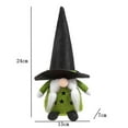 thumbnail image 5 of SSBSM Halloween Faceless Doll Handmade Hollow Out Pentagram Pointy Hat Braid/Beard Design Gnome Faceless Doll, 5 of 7