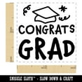 thumbnail image 2 of Congrats Grad Graduate Congratulations Self-Inking Rubber Stamp Ink Stamper - Black Ink - Small 1 Inch, 2 of 7