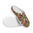 thumbnail image 3 of Goofa Tropical Fruits Print Womens Mens Cotton Lightweight House Slippers , Washable Home Slippers,Indoor Comfy Bedroom Cozy Slippers-37/38, 3 of 7