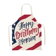 thumbnail image 1 of MVRLSH Special Offer Apron Sleeve American Independence Day Apron Home Party Sleeveless Coverall Kitchen Cooking Apron Adjustable Baking Apron (1pc), 1 of 7