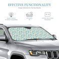 thumbnail image 3 of Fuzoiu Daisy Floral A Print Car Windshield Sunshade,Foldable Reflective Sun Visor,Windshield Sun Shade,UV Rays Sun Visor Shade,Auto Front Sun Shield Shade-Medium, 3 of 8