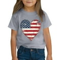 thumbnail image 4 of HAOTAGS 4th of July T-Shirts for Kids Graphic Print Boys and Girls Short Sleeve Tops Gray Size 9 Years, 4 of 9