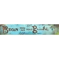 thumbnail image 2 of Kinnison, Carolyn 32x9 Black Ornate Wood Framed with Double Matting Museum Art Print Titled - Begin Each Day, 2 of 4