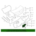 thumbnail image 2 of New Genuine BMW Trunk Lid Lock Top (2010-2019) OE 51247269543, 2 of 10