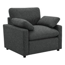 Collins Upholstered Power Recliner Chair Dark Grey