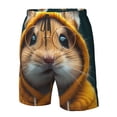 thumbnail image 4 of Zufioo Modern Yellow Sweater Guinea Pig for Men's Casual Beach Shorts, Sports Fitness Quick-drying Drawstring Shorts with Pockets for Home Wear-Large, 4 of 6