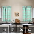 thumbnail image 2 of Set of 2 Aesthetic Pig Print Kitchen Curtains 27.5x39 Inch, Cute Farm Animal Cartoon Design Semi-Sheer Tier Curtains, Rod Pocket Short Window Panels for Home, 2 of 4
