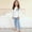 Light Blue, variant on Cethrio Girls 2 Piece Pajama Sets, Crew Neck Long Sleeve Pullover Girls' Sleepwear Loungewear Light Blue Size 7-8