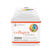 Youtheory Collagen Powder Unflavored Dietary Supplement, 4.7 oz