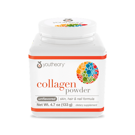Youtheory Collagen Powder Unflavored Dietary Supplement, 4.7 oz