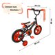 thumbnail image 5 of Bicicleta Infantil Unibike  rodada 12 con ruedas de entrenamiento Anaranjado 12, 5 of 7