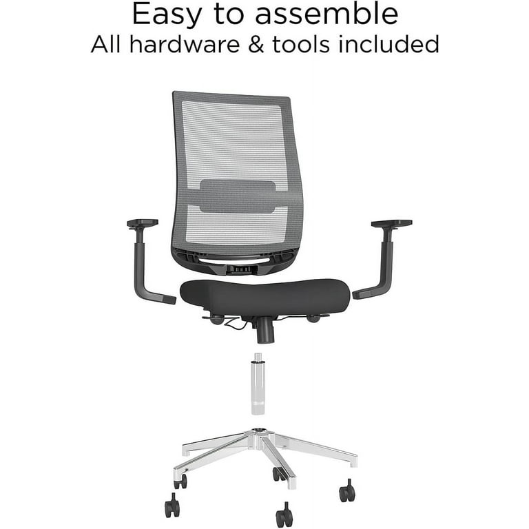 Union Scale 24328573 Marrett Mesh and Fabric Task Chair Black 53249 Walmart