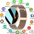 thumbnail image 1 of Reloj Inteligente Mujere Hombre Deportivo Llamada Bluetooth Color De La Correa Gold, 1 of 8
