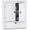 White Double Doors, variant on Bathroom Cabinet Wall Mounted, Small Bathroom Wall Cabinet Over Toilet, Medicine Cabinet Organizer with Doors and Adjustable Shelf