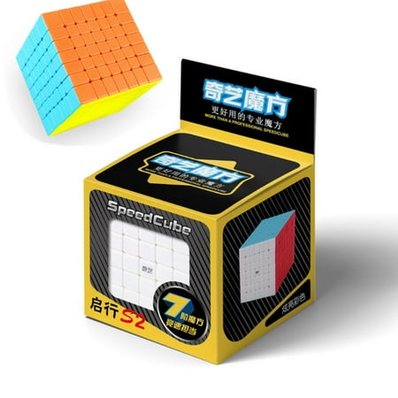 HiMiss Qiyi Qixing S2 7x7 Speed Cube Stickerless Magic Cube Puzzle Toy for Kids