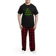 thumbnail image 5 of CafePress - Fun Turtle Christmas Tree Art Men's Dark Pajamas - Men's Dark Loose Fit Cotton Pajama Set, 5 of 7