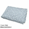 thumbnail image 5 of Pineapple Floor Pillow Lounger Cover, Island Themed Minimalistic Multi-Sized Tropic Fruity Pineapple Printed Vintage, Nap Mat Printed Fabric Case for 5 Pillows, 88" x 36", Blue White, by Ambesonne, 5 of 5