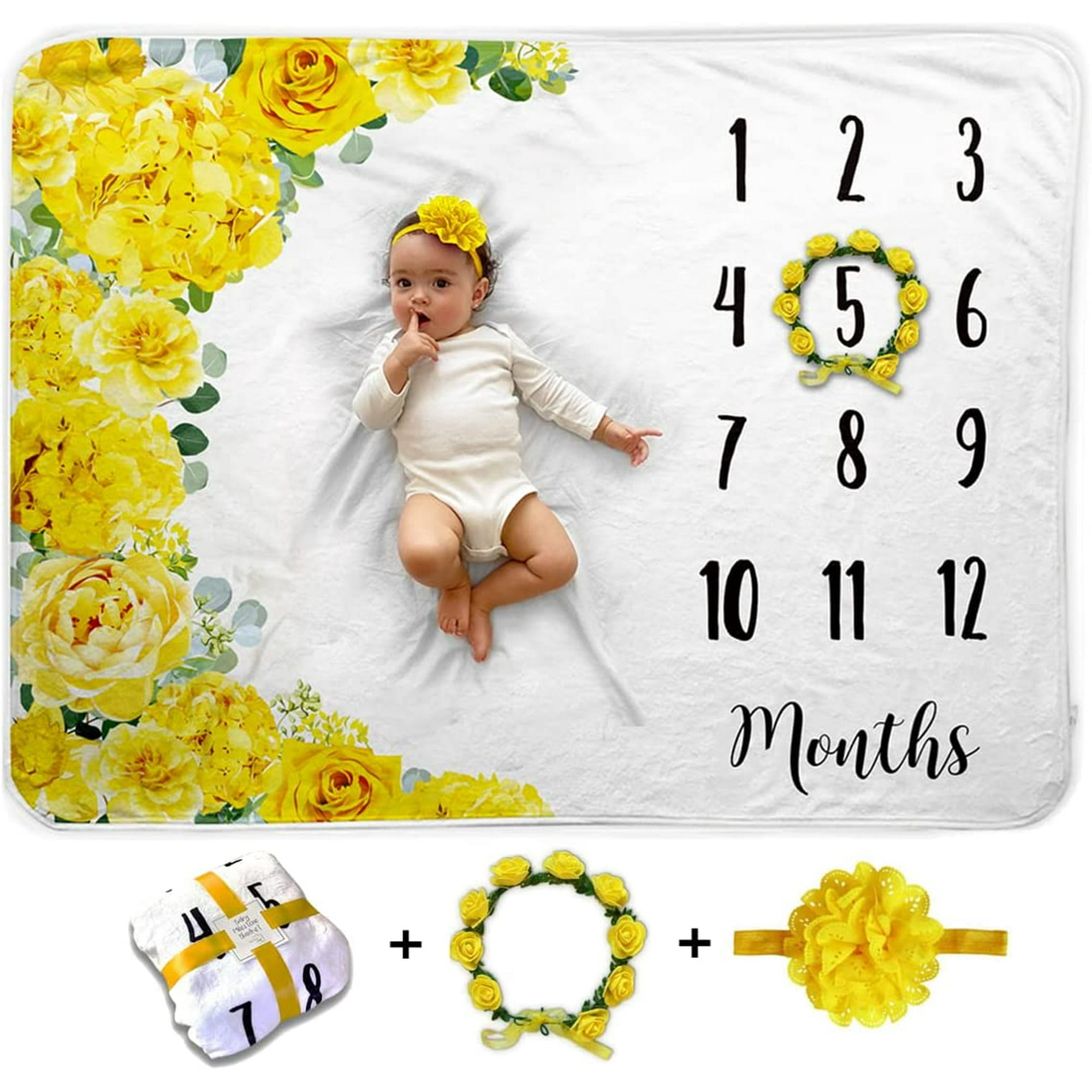 Best baby milestone blanket sale