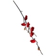thumbnail image 2 of 54CM Single Branch White Blossom Artificial Flower Chinese Home Decor Arrangement, H, 2 of 6