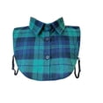 thumbnail image 2 of Denim False Collar – the Ultimate Layering Essential for Women, Detachable Dickey Collar Half Shirts, Valentine Gift (Green), 2 of 3