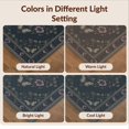 thumbnail image 7 of Design&I 8'x10' Washable Area Rug Snag-Free Gothic Wildlife Motif Scroll Border Botanical Frame Vintage Moth Refined for Dining Room, Large Office, Lounge, 7 of 7