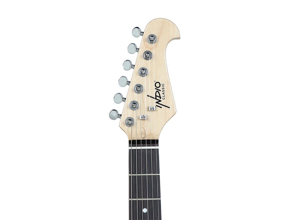 Monoprice Offset OS20 Classic Electric Guitar - Sunburst, With Gig Bag, Two Single Coils and a Humbucker - Indio Guitars