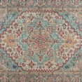 thumbnail image 7 of BizChair Distressed Vintage Medallion Area Rug - 8' x 10' - Blue Multi Polyester, 7 of 7