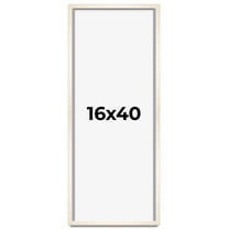 16x40 Frame White Wheat Solid Wood Picture Frame | Moulding Width 0.75 Inches | Interior Depth 0.5