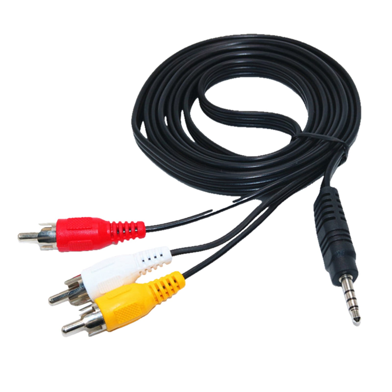 60cm 3.5mm Jack Plug maschio a 3 RCA adattatore di alta qualà da 3.5 a RCA maschio Audio Video cavo AV cavo