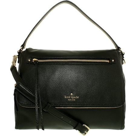 Women's Cobble Hill Toddy Leather Cross-Body Satchel - Black