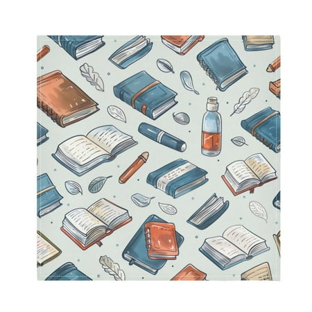 

Napkin Satin Napkin 20*20Inchx1 Kitchen Towel Dinner Plate Towel Decorative Towel Napkin Tea Towel Suitable For Kitchen Table Blue Book