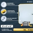 thumbnail image 6 of Open Box Solstice 8x5' Inflatable Floating Dock Rafting Platform w/Pump & Bag, 6 of 12