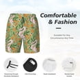 thumbnail image 5 of Lsque Mens Swim Trunks Snake And Floral Pattern - Bathing Suit Compression Liner - Beach Swim Shorts Swimwear - (S-3XL) - Stretch Quick Dry -Medium, 5 of 9