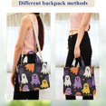 thumbnail image 4 of FORMRS Womens Corduroy Tote Bag Crossbody Shoulder Handbag with Pocket, Yellow Halloween Ghosts, 4 of 7