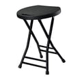 thumbnail image 4 of Tabouret Pliant Tabouret Haut Tabouret de Camp Meuble Tabouret Rond Chaise de Camping Pliable Noir, 4 of 9