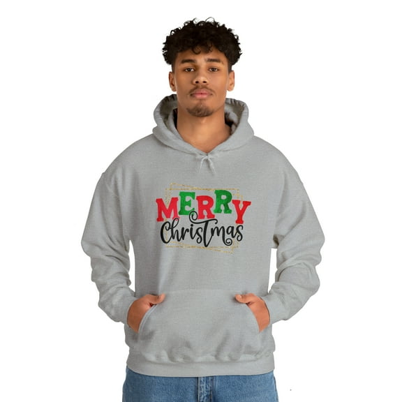 Unisex Heavy Blend™ Streetwear Hooded Sweatshirt Merry Christmas