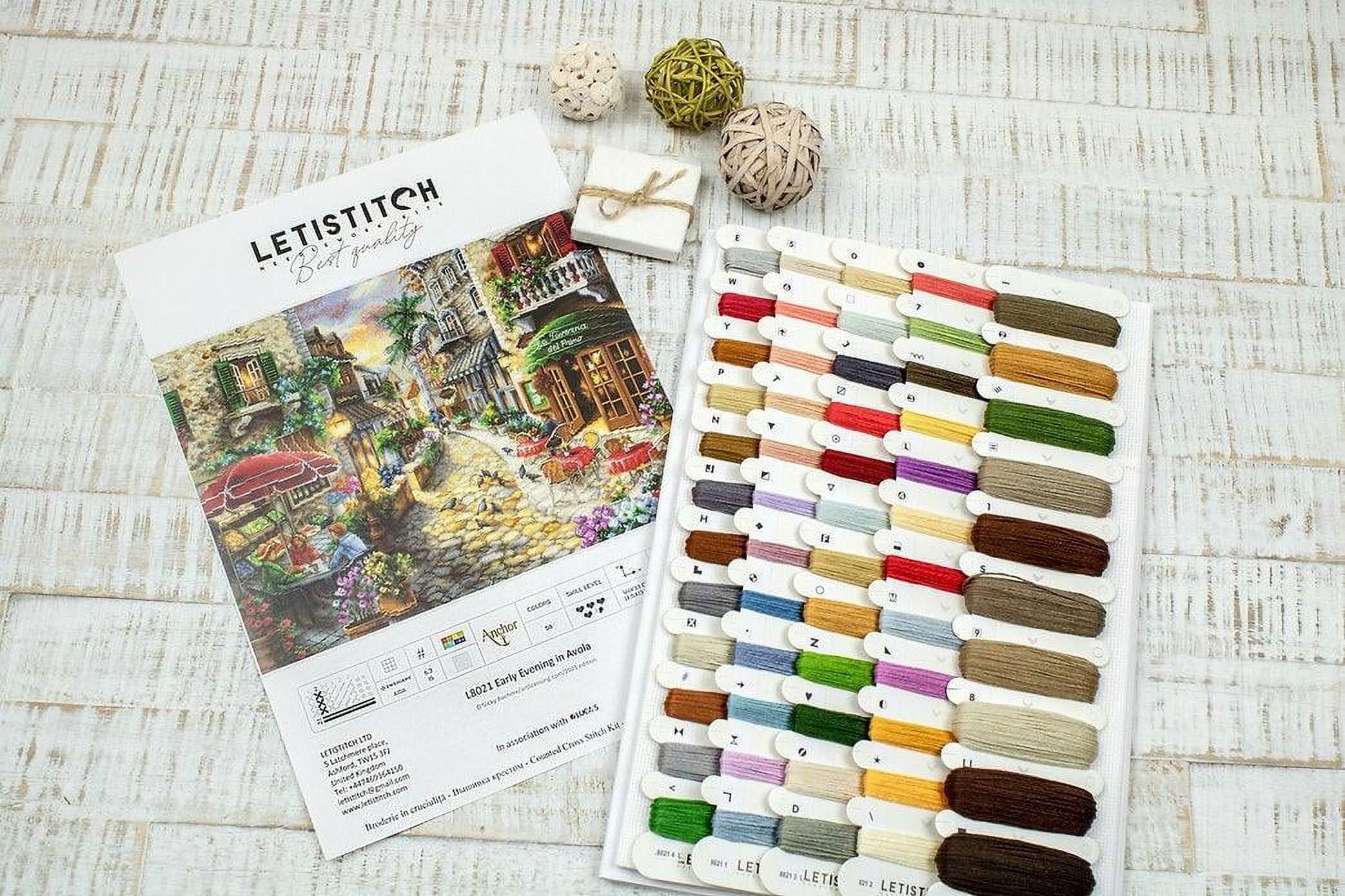 Letistitch Early Evening in Avola Counted Cross-Stitch Kit
