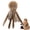 B, variant on 4 Pack Artificial Cat Toy Mouse, Soft Plush Lightweight Catnip-Free Play for Indoor Cats, Solo Batting & Carrying Toy for Kittens & Adults, 3.94 Inch