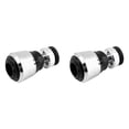 thumbnail image 2 of 2 Pcs 360° Swivel Faucet Aerators, Kitchen Sink Nozzle Adapters with Pull Spray, Universal Tap Sprinkler Head, Silver, By Preplabs, 2 of 9