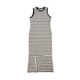 thumbnail image 5 of DHFJKG Summer Dresses For Women Maxi Dress Casual Striped Knit Bodycon Side Slit Sleeveless Beach Vacation Sundress Slim Fit Trendy Dresses, 5 of 5