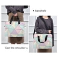 thumbnail image 6 of FORMRS 16" Laptop Bag Carrying Sleeve Case with Handle Travel Shoulder Briefcase, Purple Geometric, 6 of 8