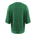 thumbnail image 5 of Green Women's Short Sleeve T-shirt, Womens Short Sleeve Sweaters Tops V Neck Pullover Knit Shirts Loose Blouses,Women's Short sleeve T-shirt XXL, 5 of 5