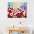 thumbnail image 2 of PRATYUS Fall Decor Colorful Flower Print On Canvas Wall Art Picture 20x16in, 2 of 3