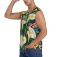 thumbnail image 3 of Fotbe Tropical Floral Jungle Men's Camiseta sin Mangas Estampada para Hombres, Playera Casual para Gimnasio, Entrenamiento, Playa-3X-Large, 3 of 7