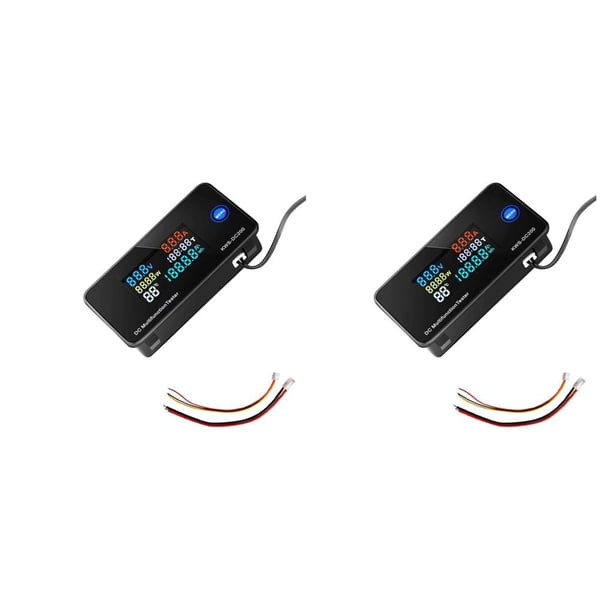 Multímetro Eigraketly Pantalla digital profesional Temperatura Multifuncional Medidor de voltaje 360 grados DC200-10A Tipo 1 2Conjunto