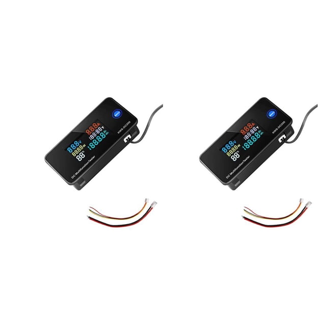Multímetro Eigraketly Pantalla digital profesional Temperatura Multifuncional Medidor de voltaje 360 grados DC200-10A Tipo 1 2Conjunto