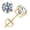 Yellow Gold, variant on Aurelle 1CT Moissanite Stud Earrings for Women Men, D Color VVS1 Round Cut, 14K Yellow Gold Plated 925 Sterling Silver Screw Back Earrings, Hypoallergenic Unisex Jewelry